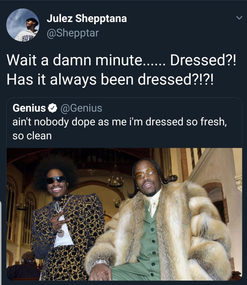 Illustration for article titled Some Asshole Tried to Rewrite Hip-Hop History and Alleged That Outkast Was ‘Dressed So Fresh, So Clean’
